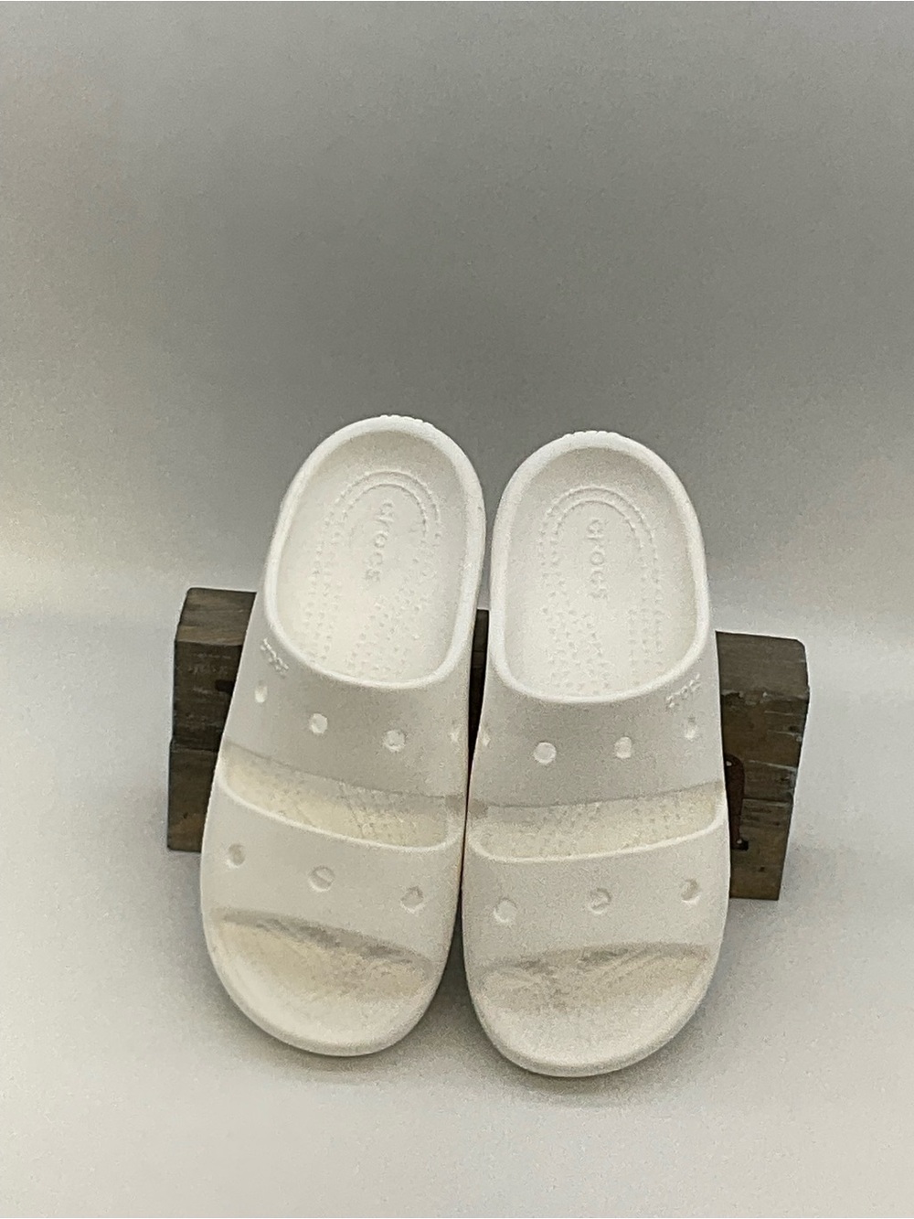 CROCS Clssic NWOT White Slide Sandals Size 5